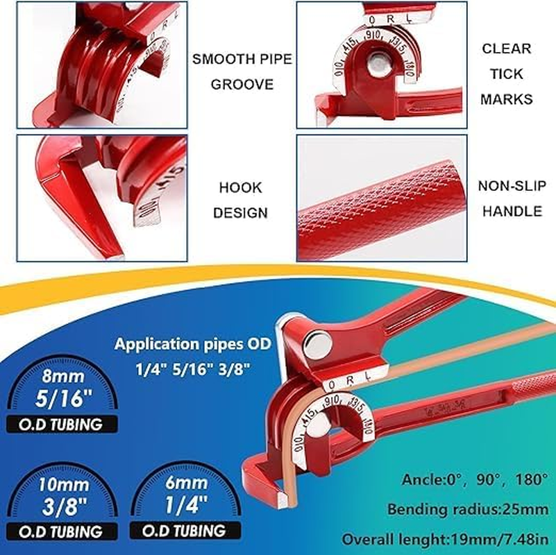 26Pack 3/16 Inch Brake Line Kit Include 25 FT Zinc-Plated Brake Lines with Fitting(16Pcs Fittings,2Pcs Union+4Pcs Nut) Brake Line Bender,Single Flare Tool,Cutter 3/16 Inch Brake Line Kit image number 4