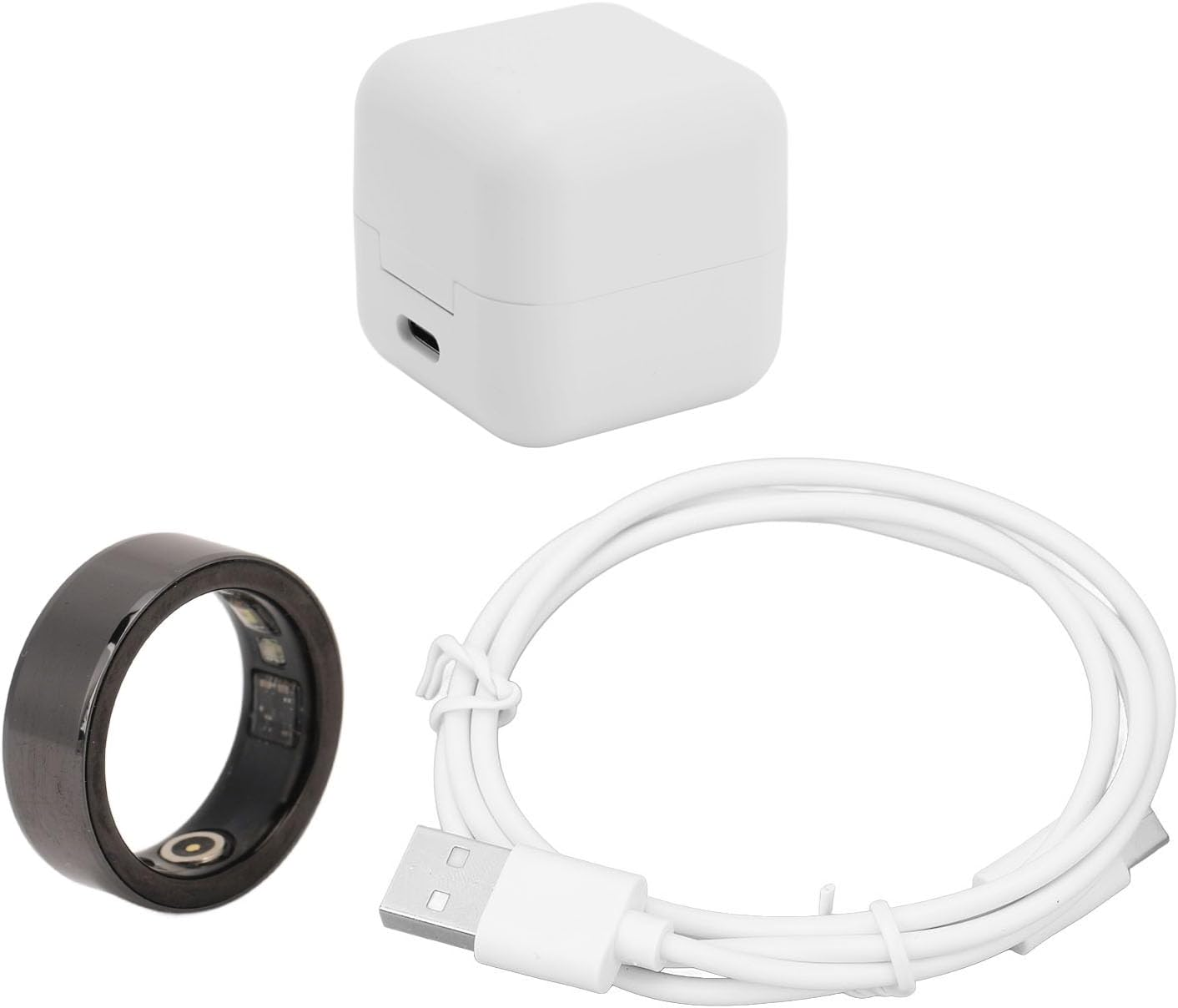 Fitness Smart Ring Flexible Health Tracking Ring for Blood Pressure Body Temperature Monitoring Adjustable Fitness Tracker for Men Women Gift Size 18 image number 6