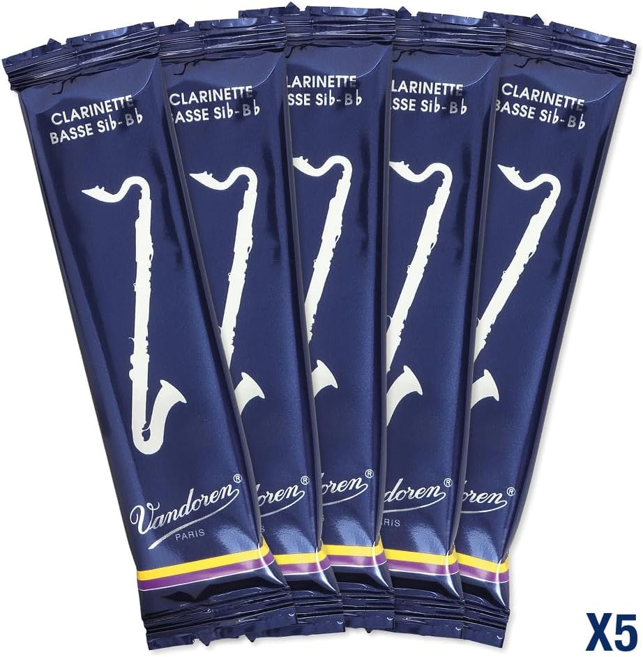 Vandoren CR123 Bass Clarinet Traditional Reeds Strength 3; Box of 5 image number 1