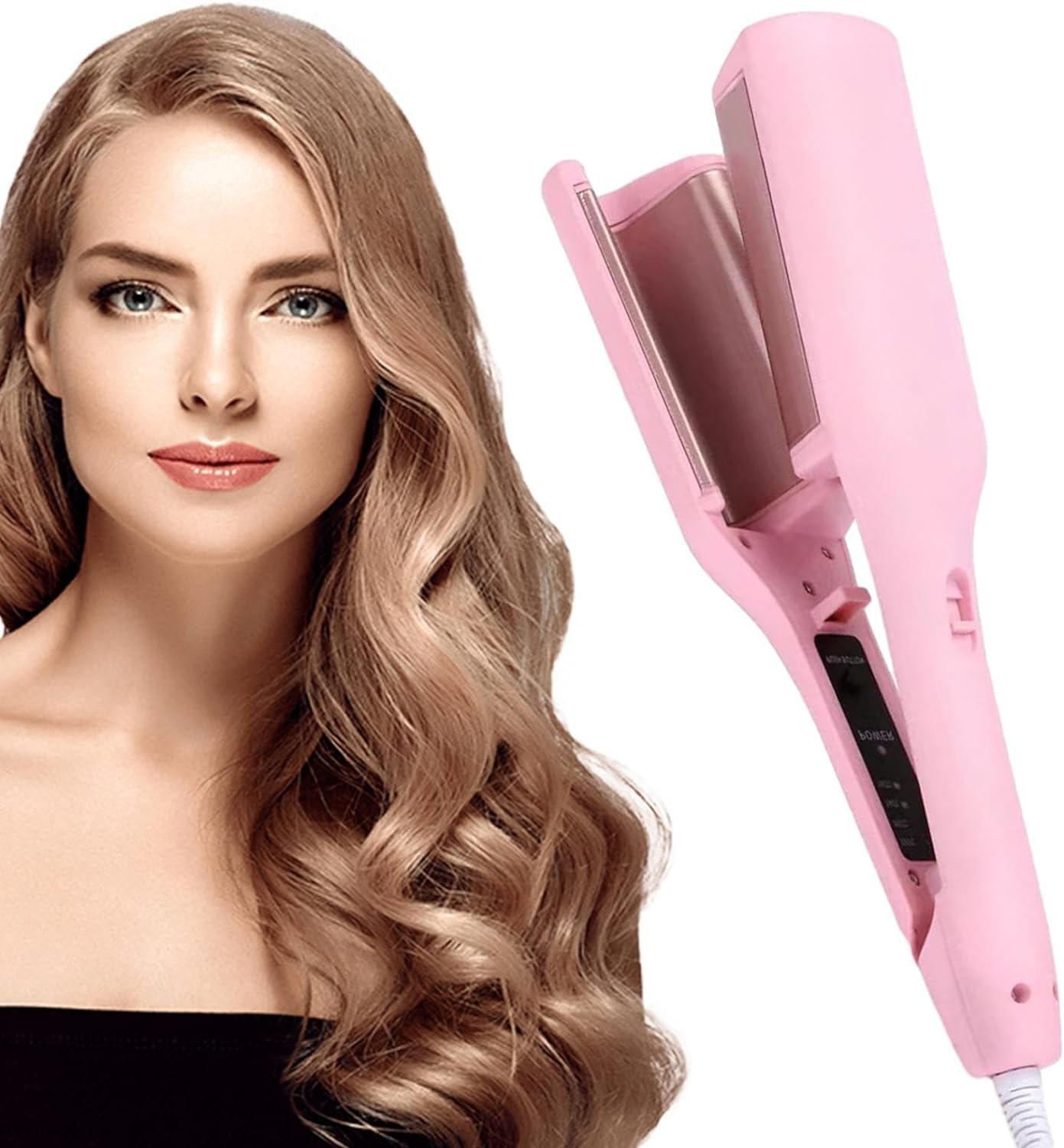 BORATO Hair Waver Curling Iron | 32Mm Ceramic Heated Waver | Portable Hair Curler, Hairstyle Iron for Home, Colleague, Dorm, Spa Center, Salon