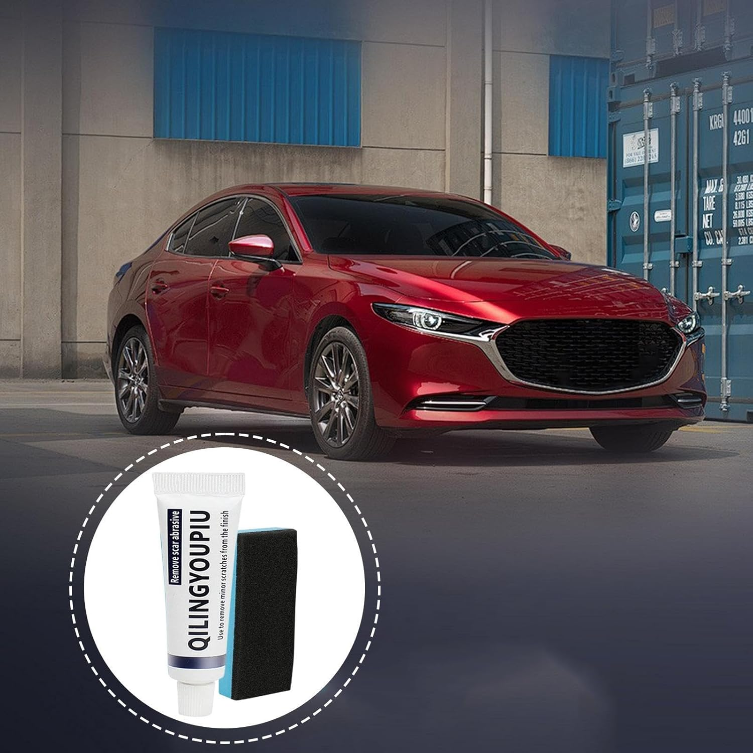 Car Scratch Remover | Car Paint Restorer with Sponge Safe Car Scratch Repair | Car Scratch Remover Pen for Glue Stains, Asphalt,Bird Droppings