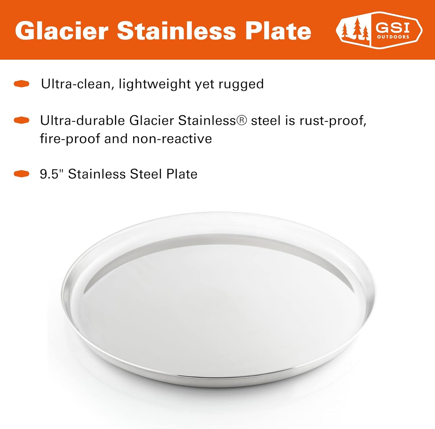 GSI Outdoors Glacier Stainless Steel Plate
