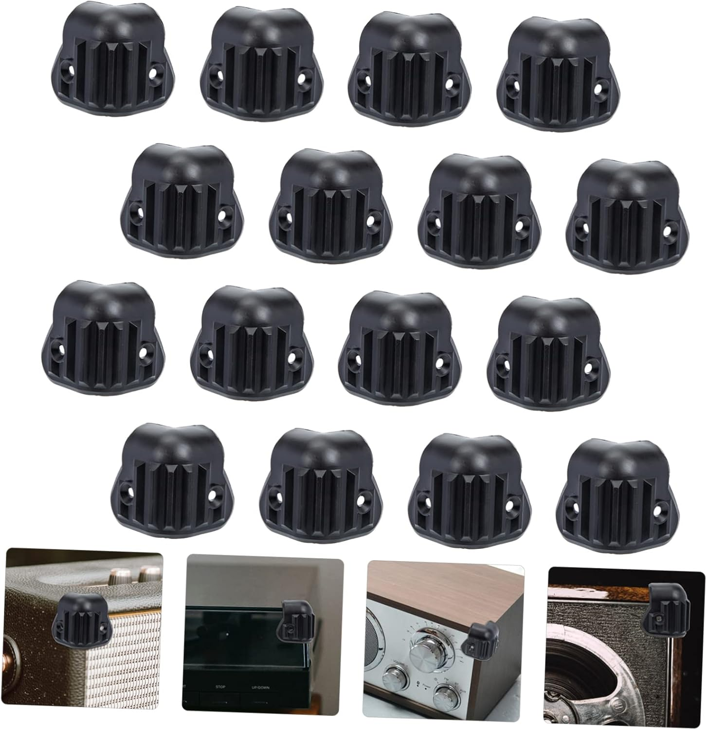 COHEALI 16Pcs Box Speaker Angle Plastic Furniture Protectors Amplifier Speaker Corner Protector Practical Corner Protector Protection Corners Speakers Cupboard Clothing, 374P549T09N