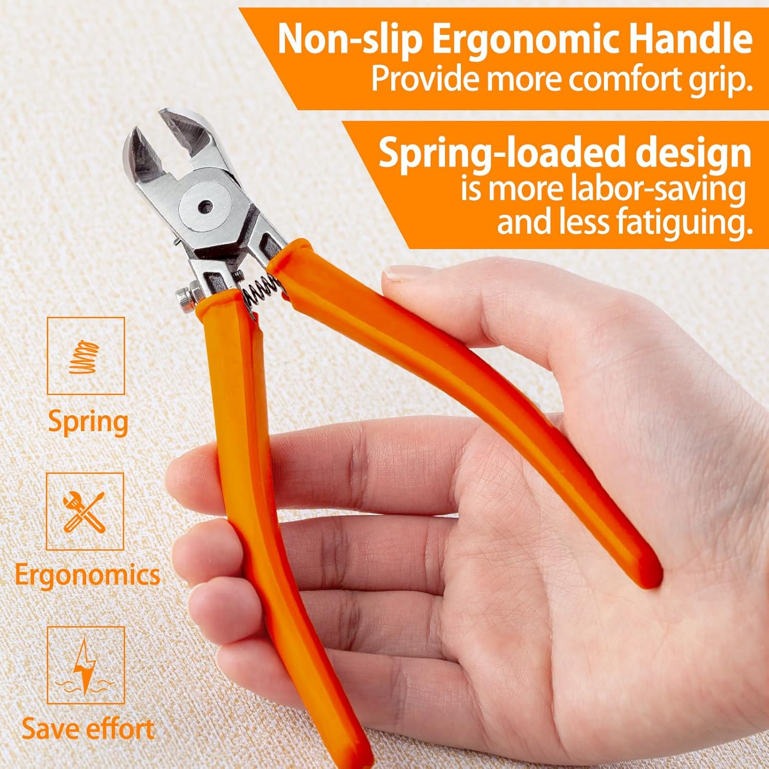 SPEEDWOX Diagonal Cutting Pliers 90 Angled Flush Cutters for Electronic Component Wire Cutters for Jewelry Making Side Cutters for Crafting Model Sprue Wire Clippers Floral Wire Cutter Zip Tie Cutter