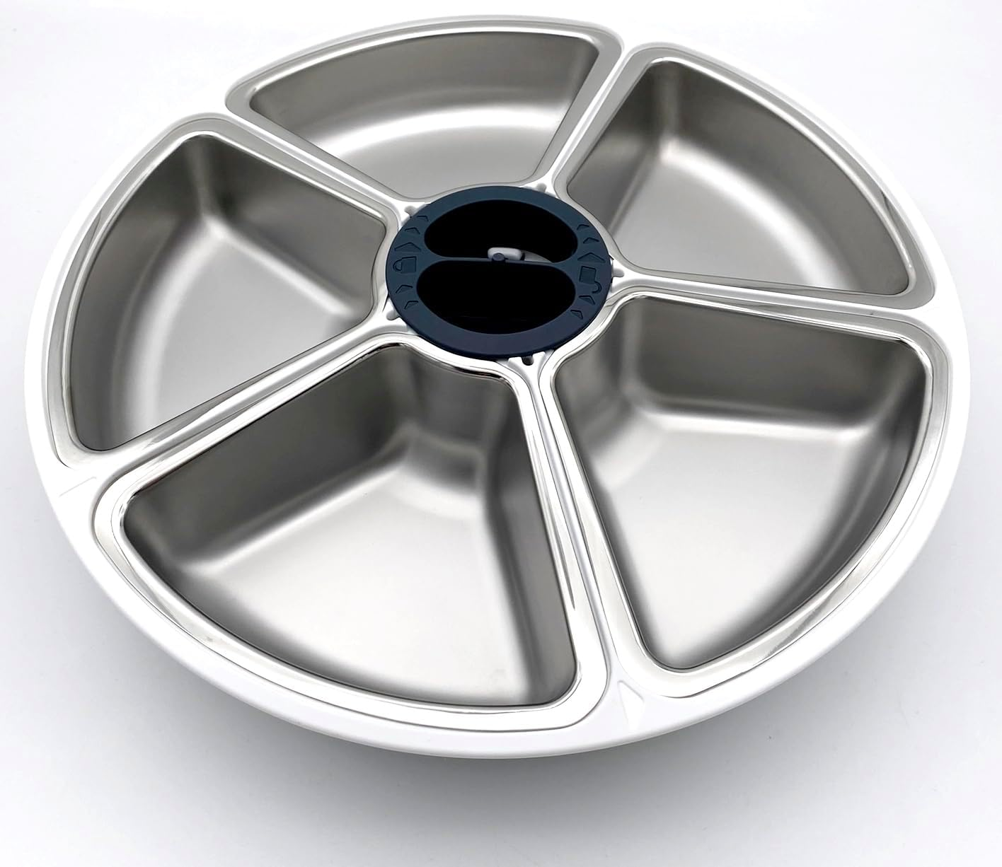 Cat Mate Five-Meal Automatic Pet Feeder with Stainless Steel Bowl Inserts (C500) - Anthracite image number 4