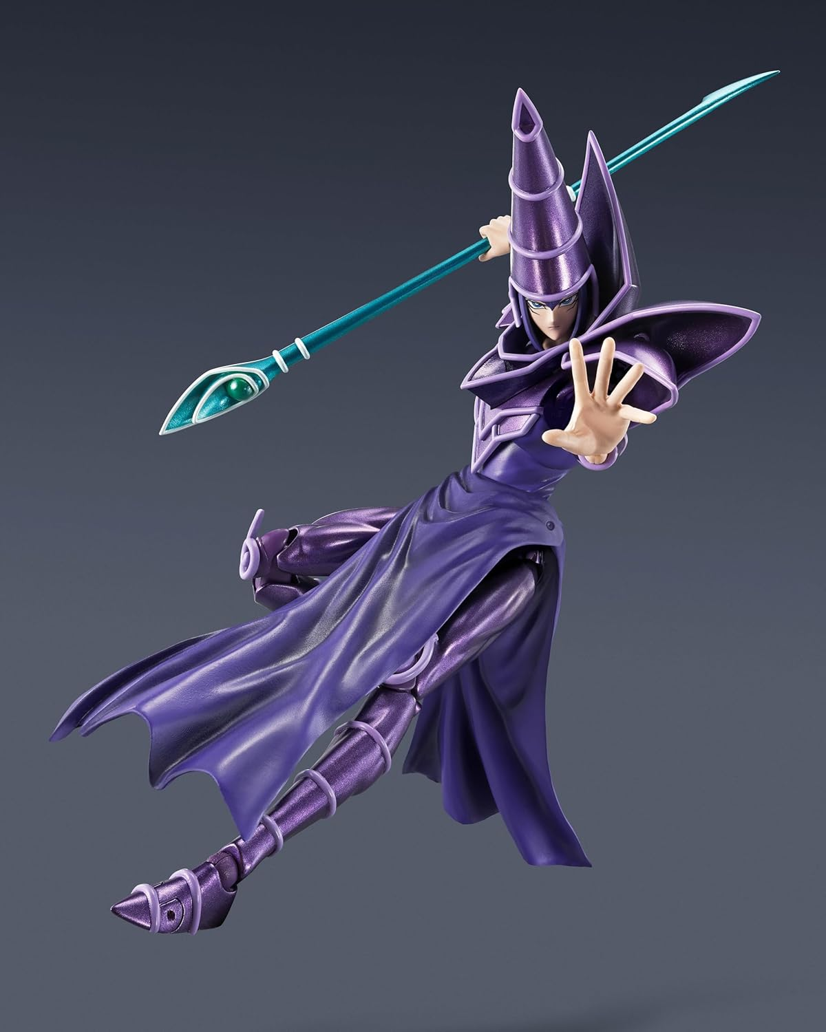 TAMASHII NATIONS S.H.Monsterarts Yu-Gi-Oh! - Dark Magician image number 3