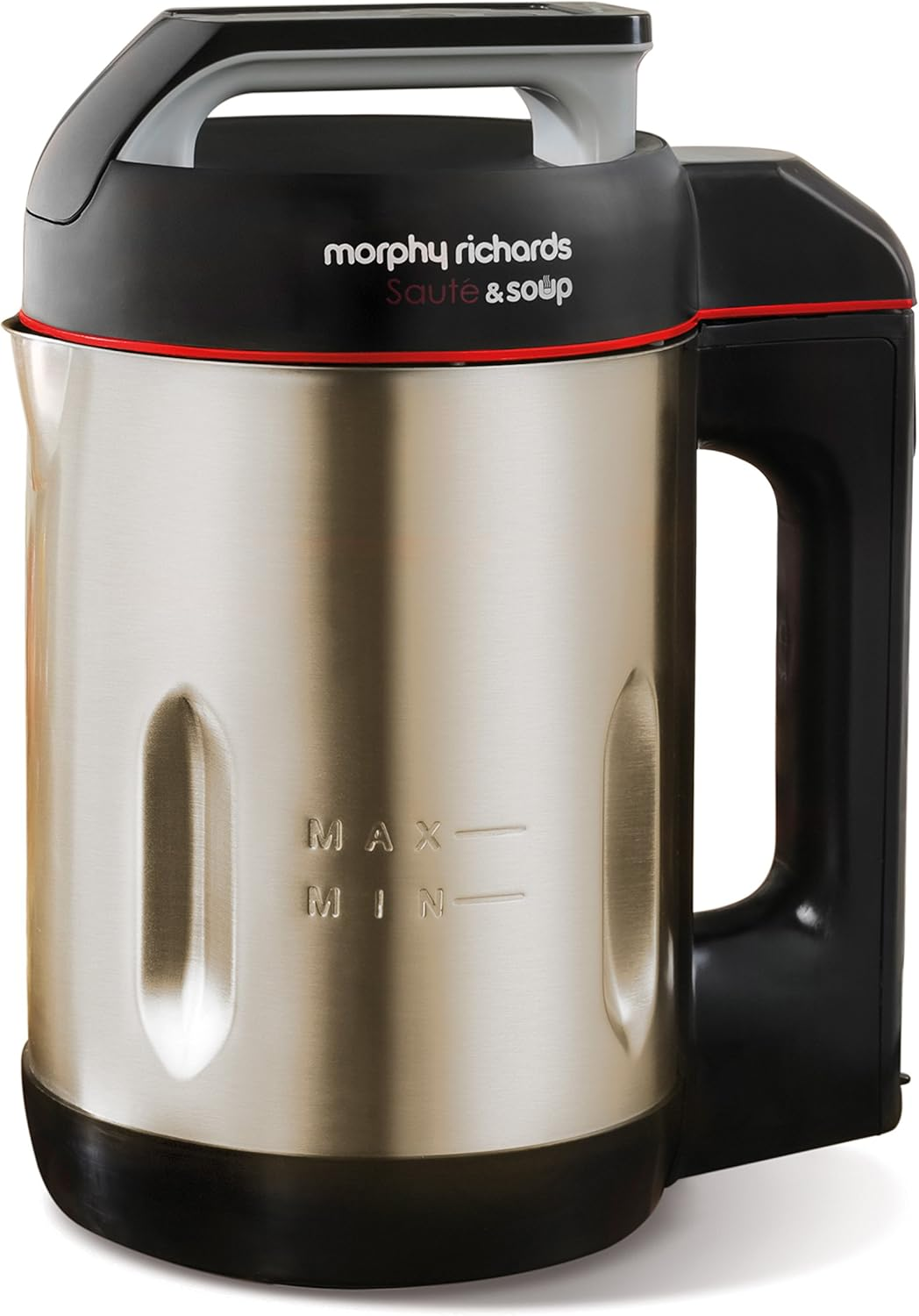 Morphy Richards Saut&eacute; & Soup Maker, 1.6L, 4 Settings, Smooth, Chunky, Juice, Blend Pause Function, Family Size, Non-Stick Coated Jug, Detachable Power Cord, Stainless Steel, 501014 image number 2