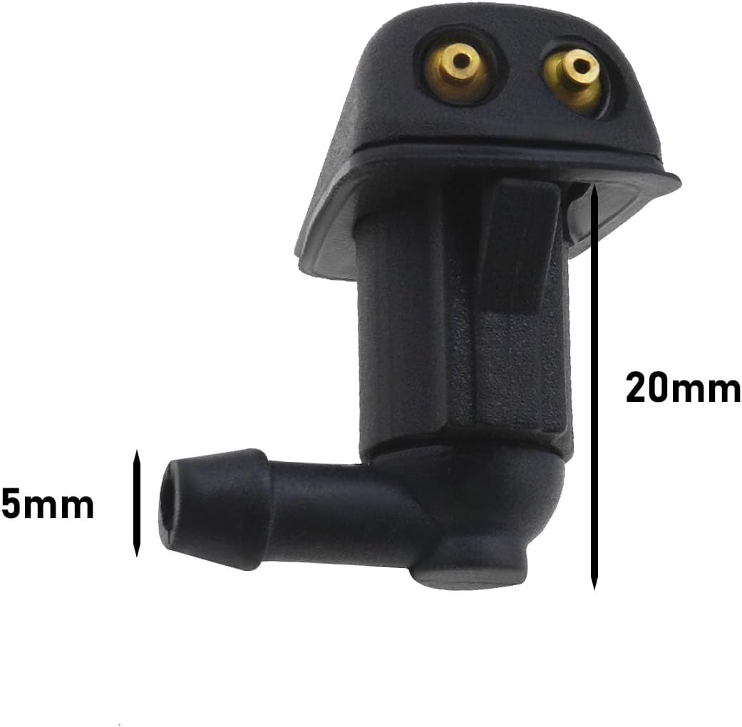 Ecsing 2PCS Windscreen Washer Nozzle Jet Spray Replacement Compatible with Carina Carolla Rav4 Yaris Echo Mr2 8538117040 8538120070 8538133010 image number 5
