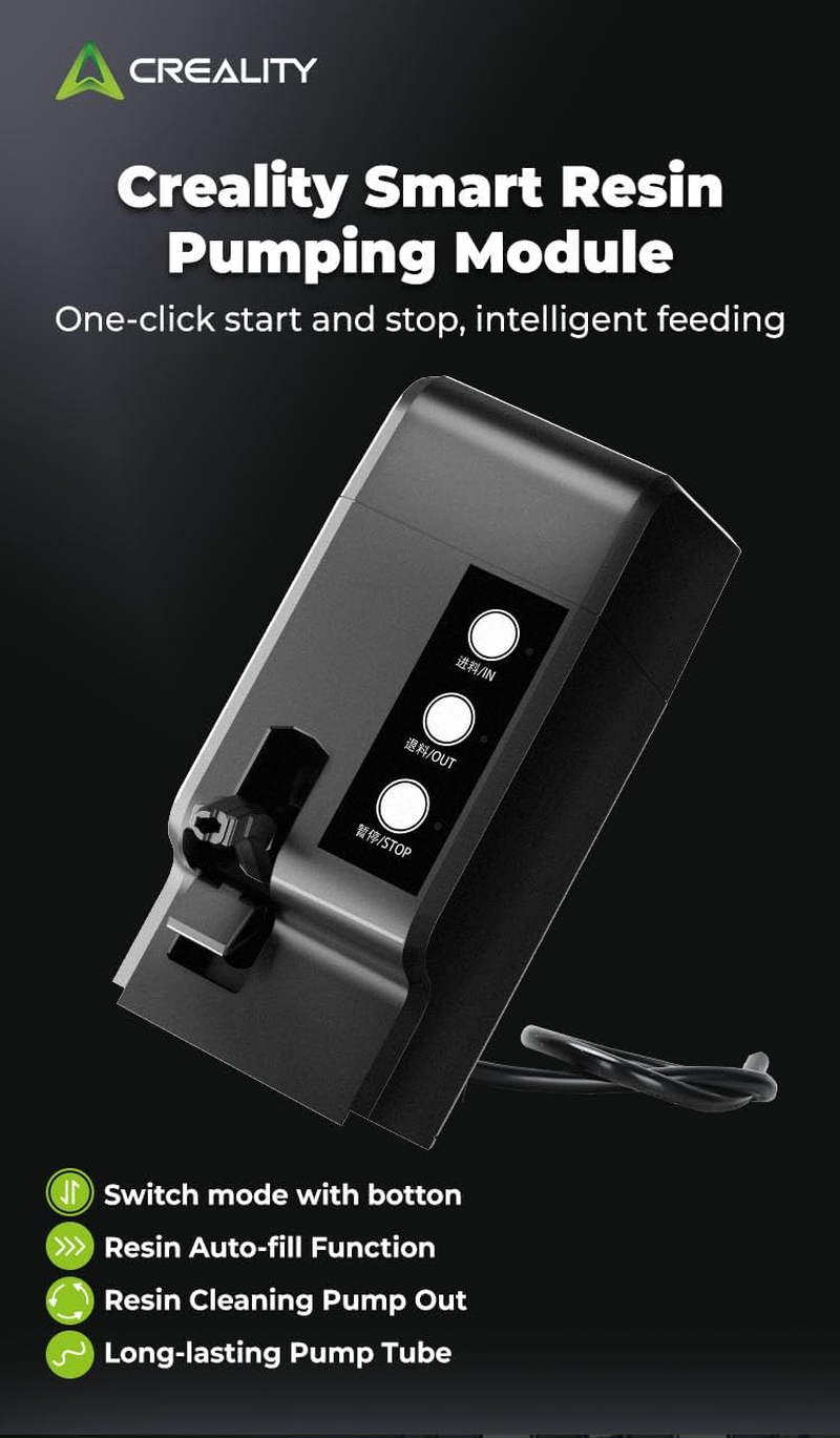 Creality Smart Resin Pumping Module, Resin Auto-Fill Function, One-Click Start and Stop, Intelligent Feeding, 3D Printer Accessories for HALOT-MAGE PRO/HALOT-MAGE S