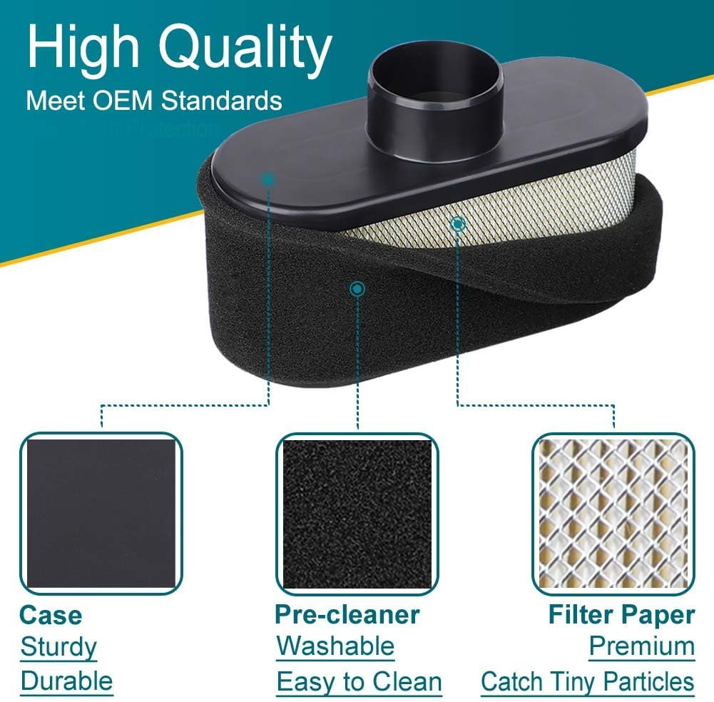 2 Pack FR691V Air Filter for Kawasaki FR651V FR730V FS481V FS541V FS600V FS651V FS691V FS730V Engine, Replace 11013-7046 Pre Cleaner 11013-0726 Air Filter