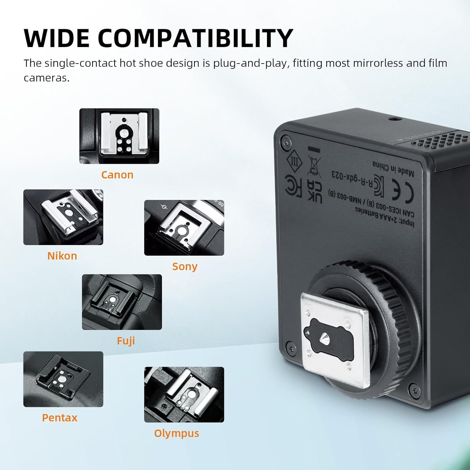 Godox Flash Im30 Camera Flash, GN15 7 Power Levels (1/64~1/1), S1/S2, Pocket Mini On-Camera Flash Speedlite for Sony, Canon, Nikon, Olympus, Fujifilm, Panasonic, Pentax Cameras - Im22 image number 5