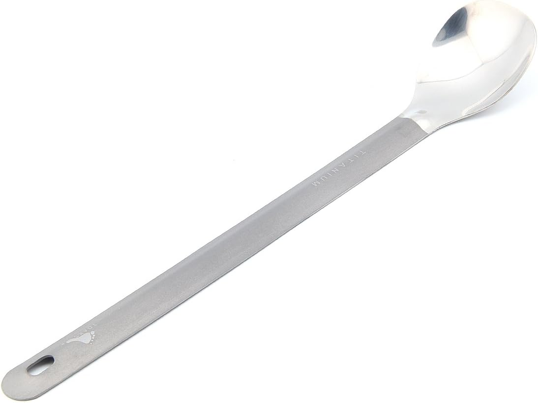 TOAKS Ultralight Titanium Tableware Outdoor Flatware Cutlery Fork and Spoon (SLV-11) image number 5