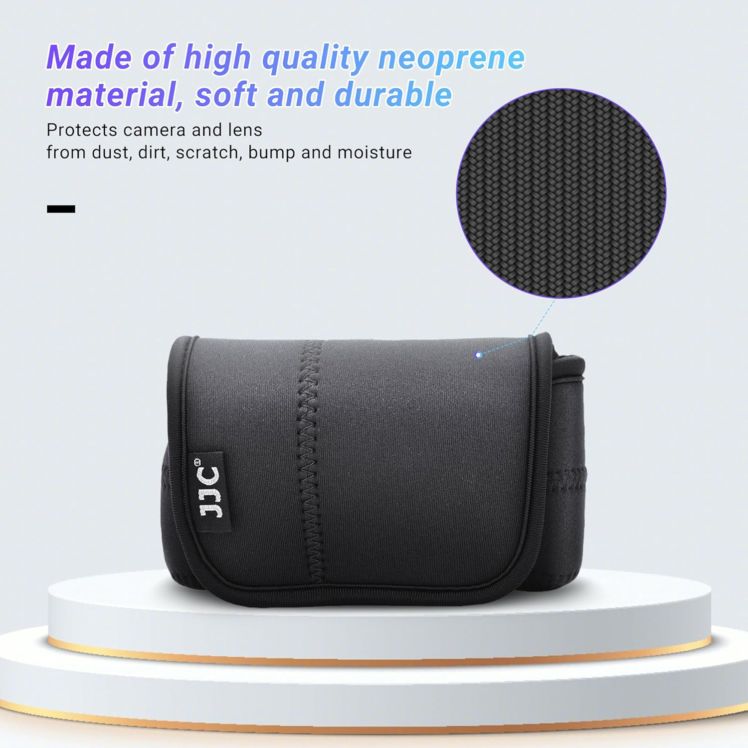 JJC Neoprene Camera Case Protective Sleeve Pouch for Fuji Fujifilm X-T30 X-T20 X-T10 + XF 18-55Mm F2.8-4/Xf 16Mm F1.4 Lens for Canon EOS M50 M6 Mark II M5 + EF-M 15-45Mm/Ef-M 18-55Mm Lens & More image number 6