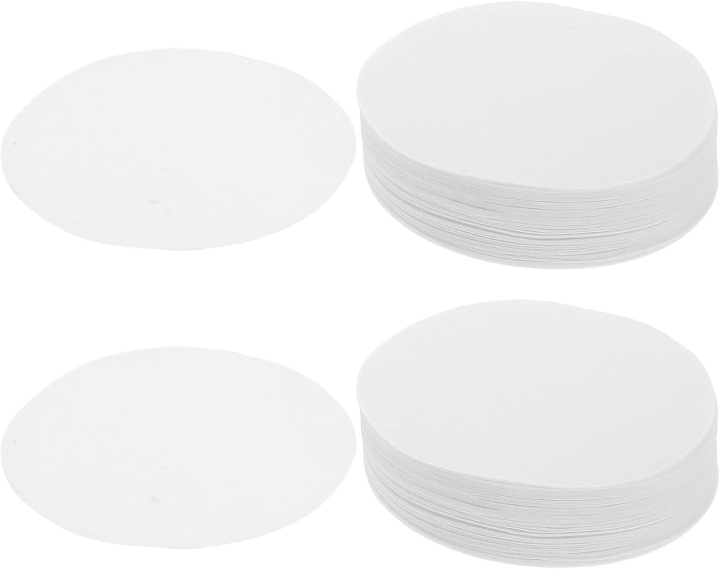 PENIKOKO 600Pcs 64Mm Disposable Coffee Drip Filter Paper for Espresso Machines round White Coffee Filter Papers for Home and Office Brewing Compatible with Small Pots