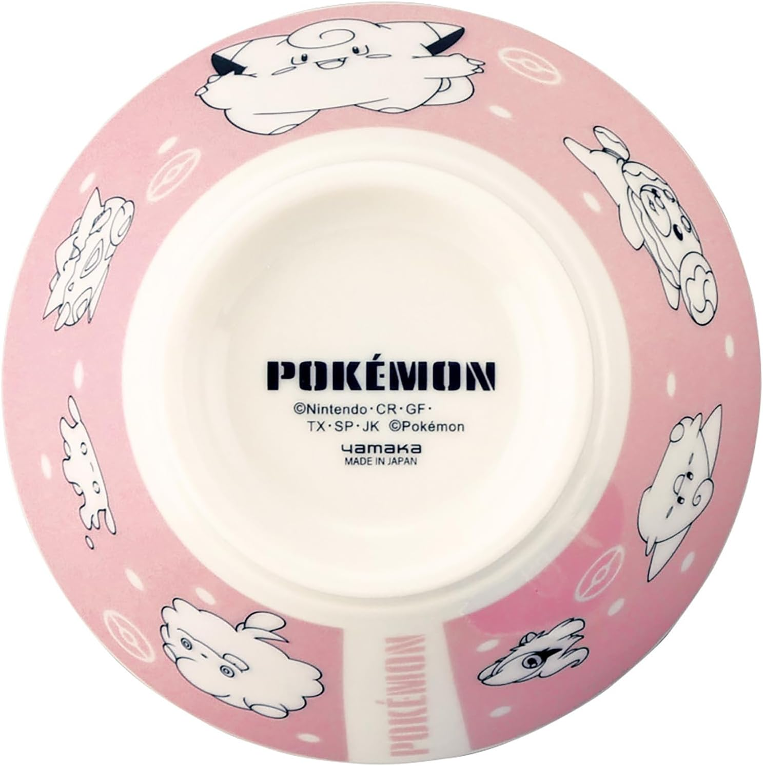 Yamaka Shoten PM271-351 Pokemon Rice Bowl, Approx. 4.7 X 2.8 Inches (12 X 7 Cm), 12.8 Fl Oz (360 Ml), Fairy Pokemon Goods, Miscellaneous Goods, Tableware, Type Series 3, Pink