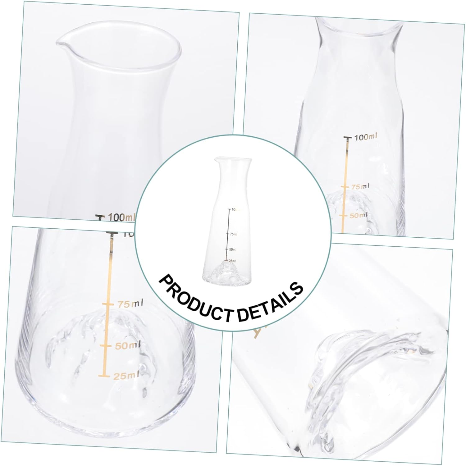 UTHCLO Glass Wine Dispenser Handheld Decanter for Wine Elegant Whiskey Decanter