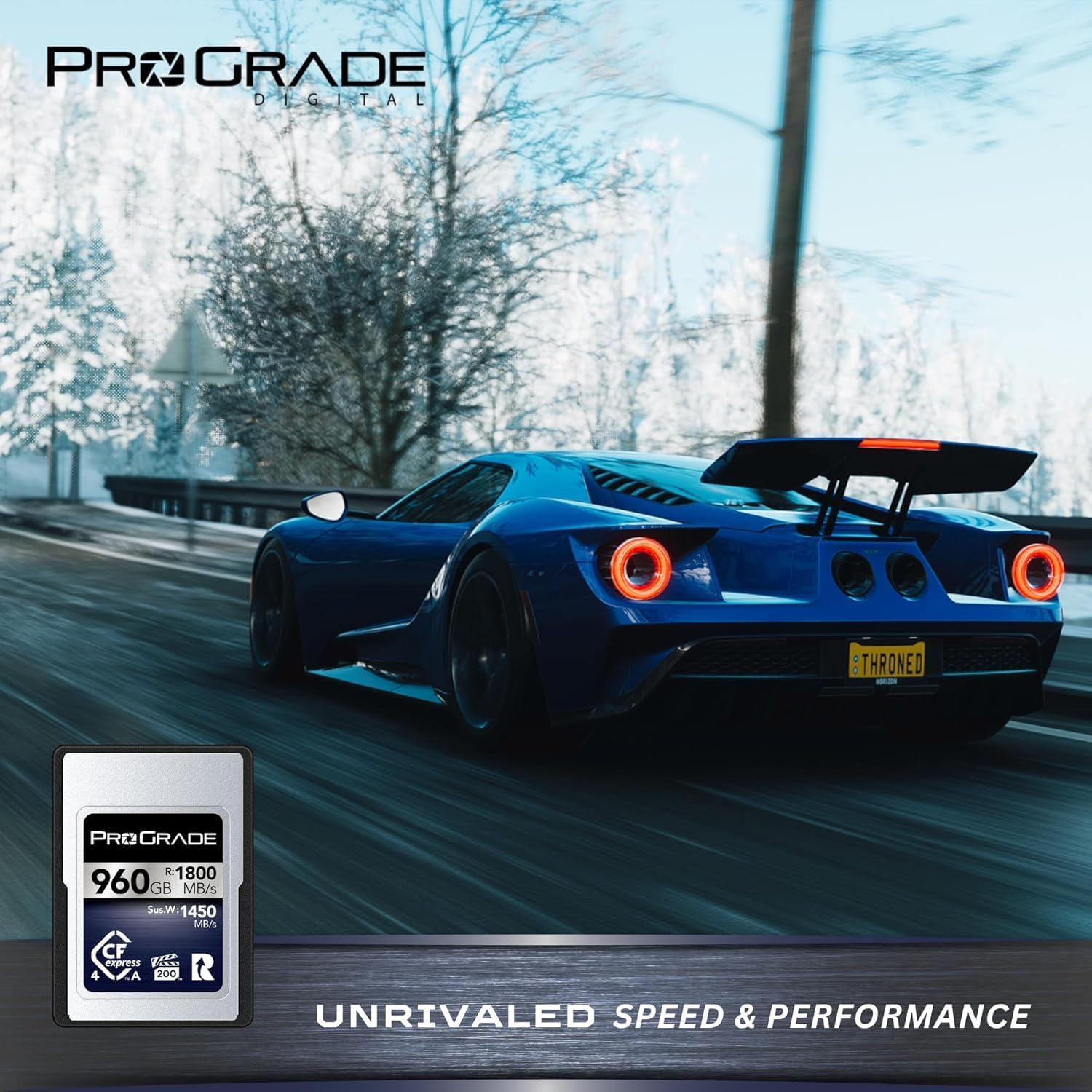 Prograde Digital Cfexpress&trade; 4.0 Type a Memory Card (960GB) Iridium image number 3