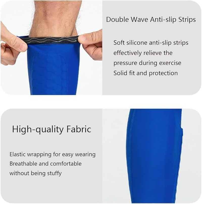 Kids Shin Guards for Soccer, Youth & Adults 8-10, Lightweight Breathable Anti-Collision Calf Protector, Comfort Fit Sports Shin Pads image number 5