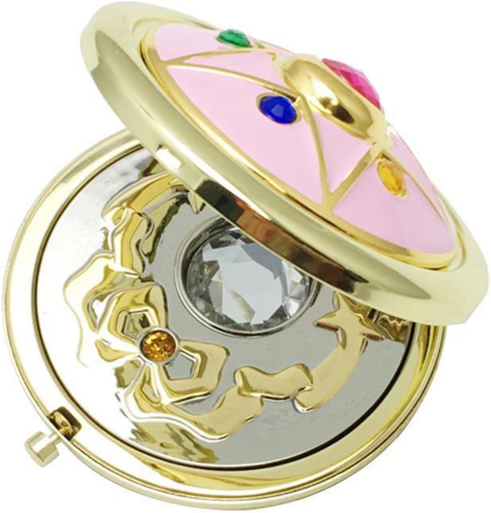 Anime Makeup Mirror Crystal Star Cosmetic Folded Mirror Cosplay Prop for Party Pocket Size, #552, #552 image number 5