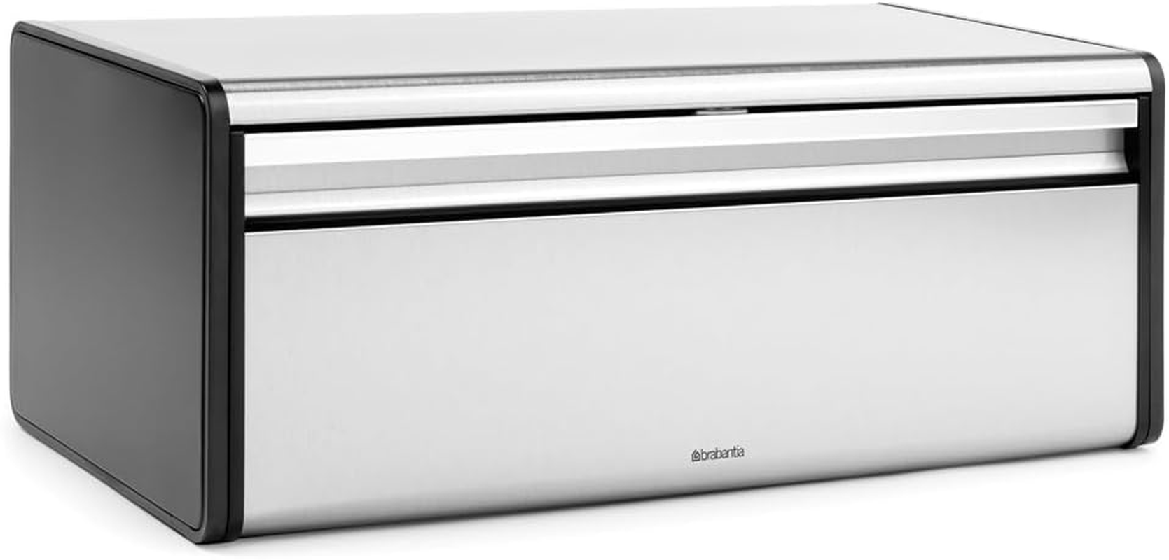 Brabantia Fall Front Bread Bin, Matt Steel FPP, Made in Belgium