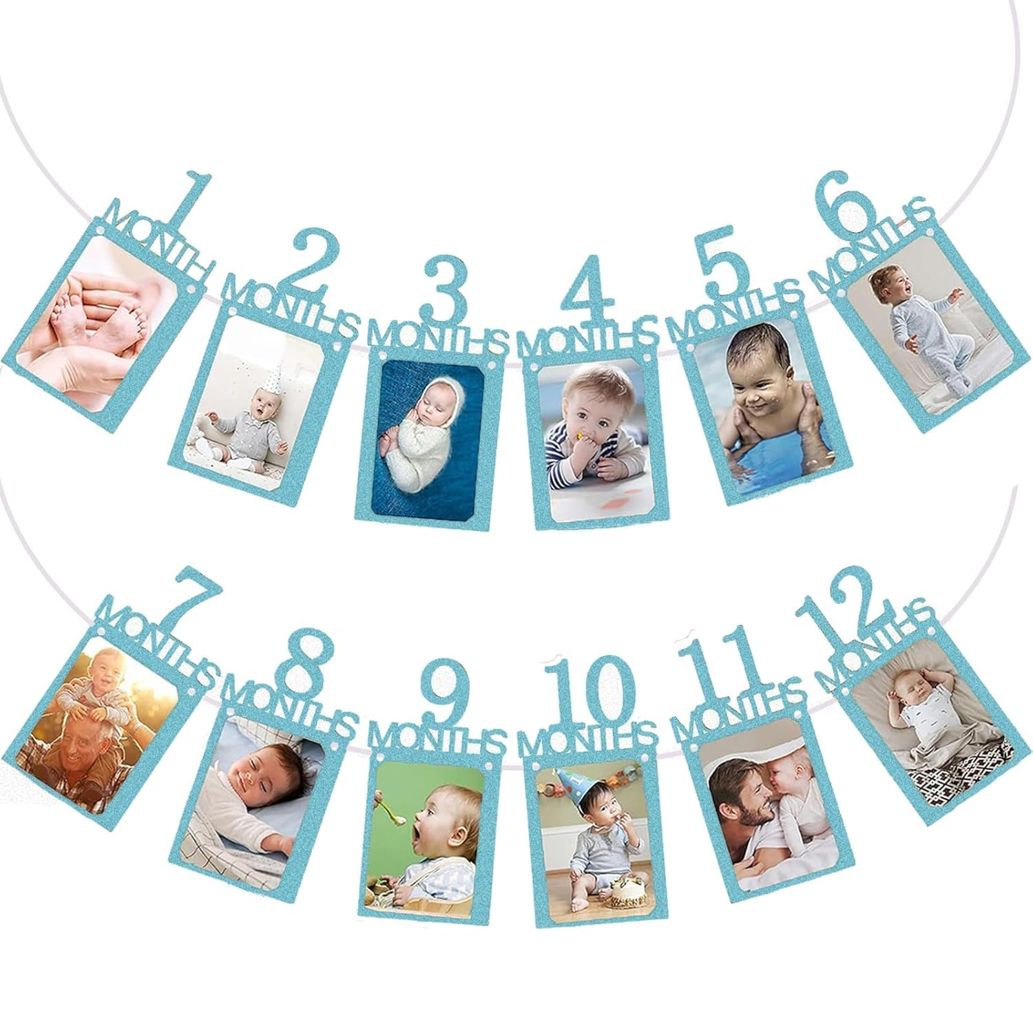 Colorful Happy Birthday Banner Birthday Party Bunting Signs for Rainbow Birthday Decorations (Multi Color)