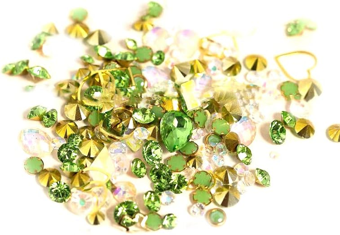 10 Styles Aurora Colorful 3D Nail Art Drill Heart Diamond Crystal - Perfect for Elegant Manicures and DIY Nail Art - Durable and Sparkling image number 5