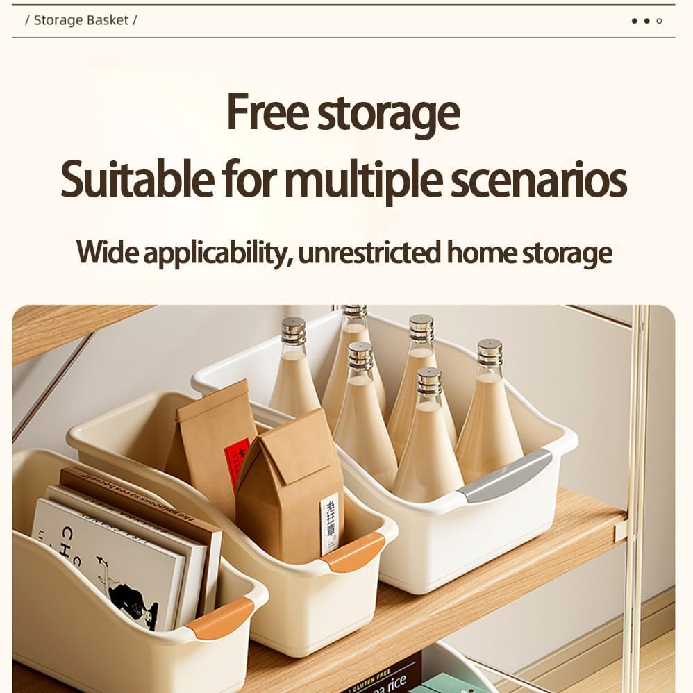 Betterlifewj 10 Pack. Cabinet Storage Box. Size: L24*W13*H12.6Cm. Suitable for Cabinets, Refrigerators, Closets Food Storage and Sundries Storage. image number 1