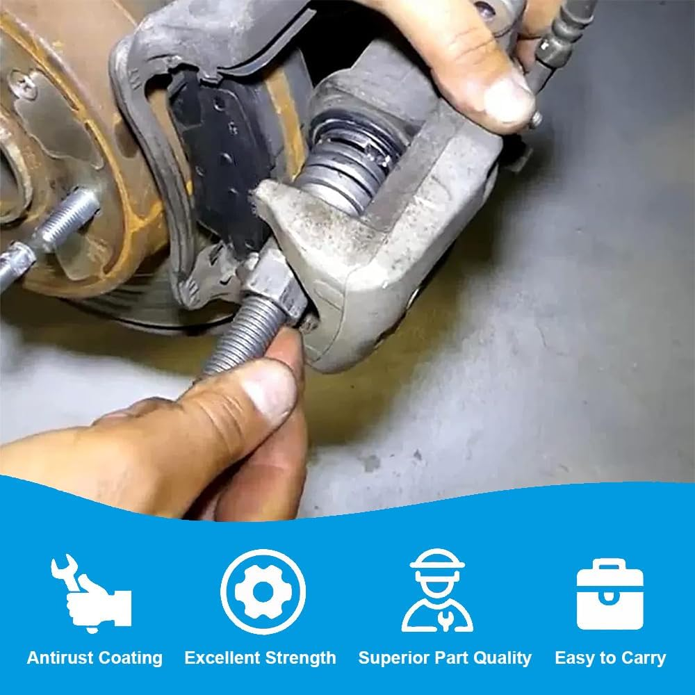 MTSDM 22Pcs Disc Brake Caliper Piston Rewind Tool Kit, Heavy Duty Disc Brake Piston Caliper Compressor Rewind for Brake Pad Replacement Reset Brake Cylinder Return Brake Pad Removal Fits Most Autos image number 2