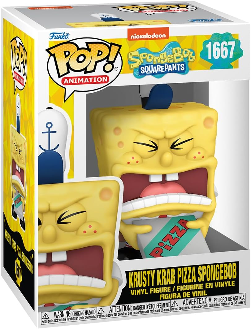 FUNKO POP! Television: Spongebob Squarepants - Spongebob W/ Pizza (25Th Anniversary) image number 6