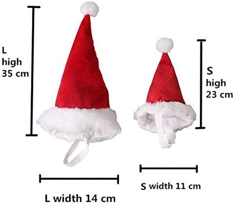 BT Bear&reg; Pet Christmas Costume,Dog Christmas Hat Pet Cat Christmas Santa Hat for Cats Puppy Small Dogs Medium Dogs Large Dogs (Large) image number 6