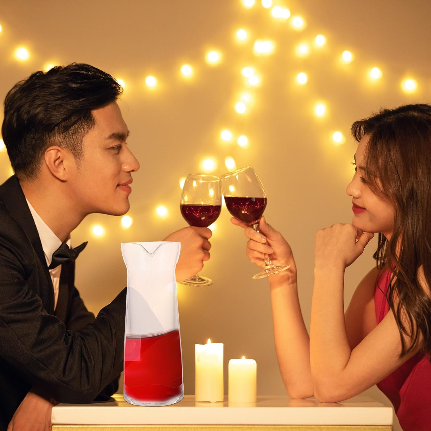 Tofficu Wine Decanter 200Ml Liquid Pitcher with Scale, Graduated Liquor Dispenser for Home Use, Red Wine and Spirits Serveware Suitable for Dining and Entertaining image number 2