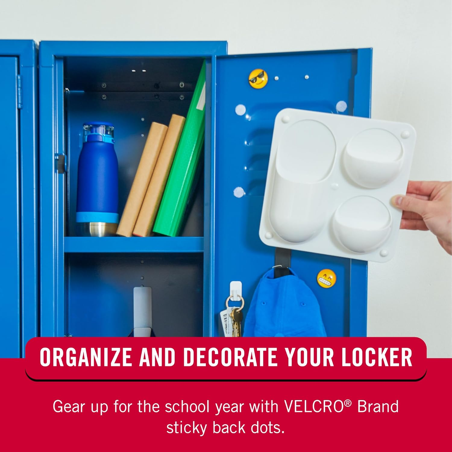 VELCRO Brand - Sticky Back Fasteners, 3/4In Coins, 200 Sets, Black image number 5