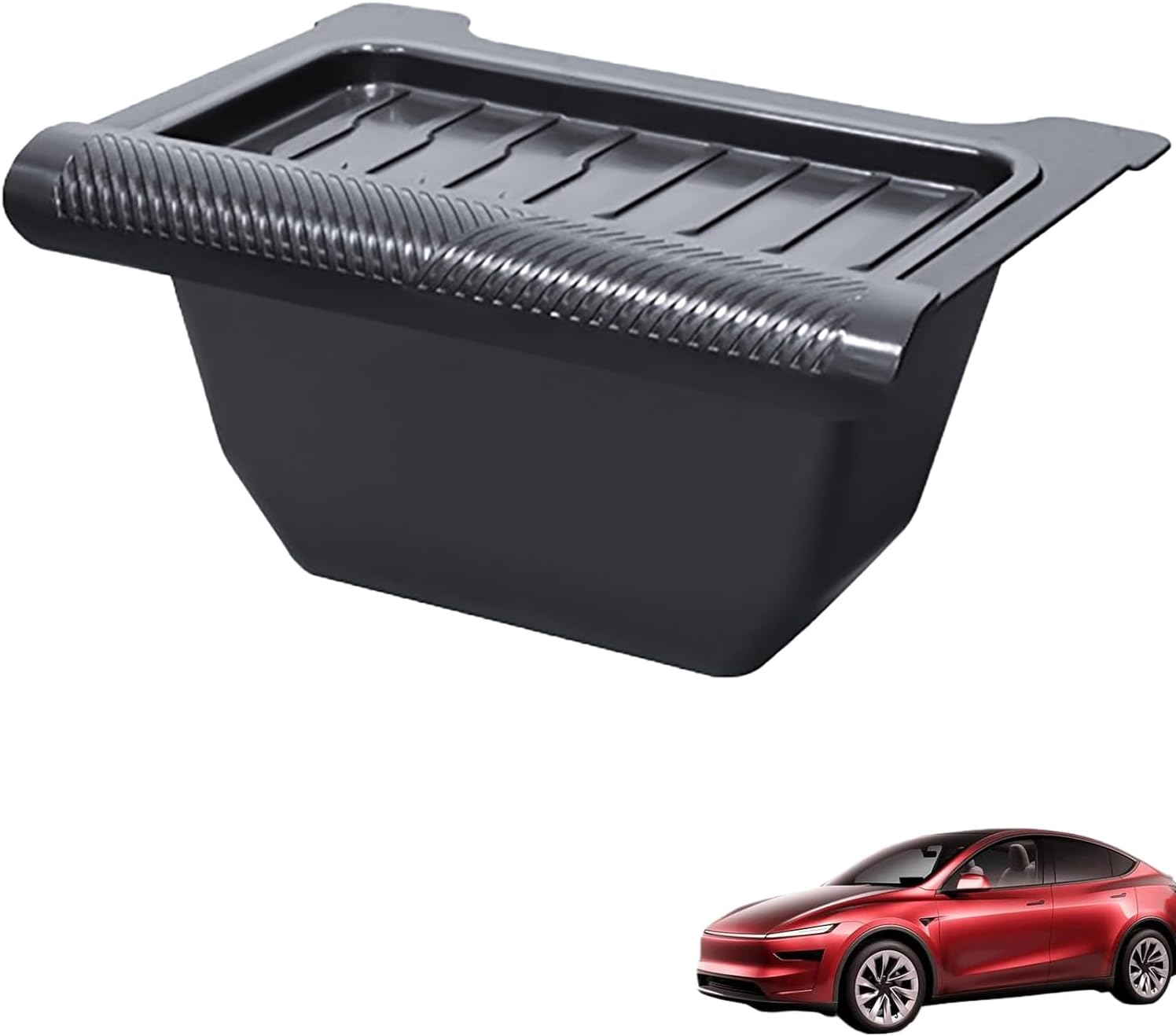Rear Center Console Floor Storage Box for Tesla Model Y Juniper 2025 2026 Storage or Organizer 2Nd Row Center Console Rubbish Bin Can TPE Material Backseat Trash Can with Lids Accessories image number 6
