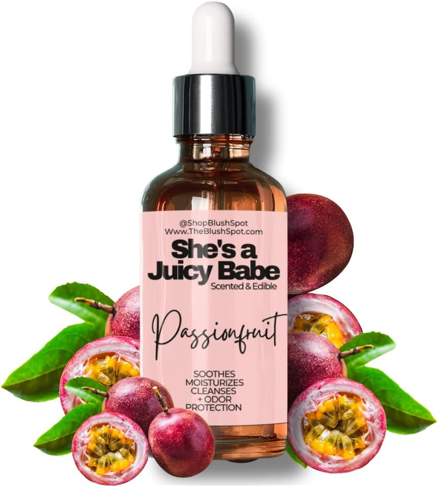 The Blush Spot - Passionfruit Yoni Oil for Women &ndash; Feminine Intimate Oil for Ph Balance, Ingrown Hairs & Moisturizing &ndash; Sweet Scented Natural for Daily Feminine Care Scented NOT Flavored image number 3