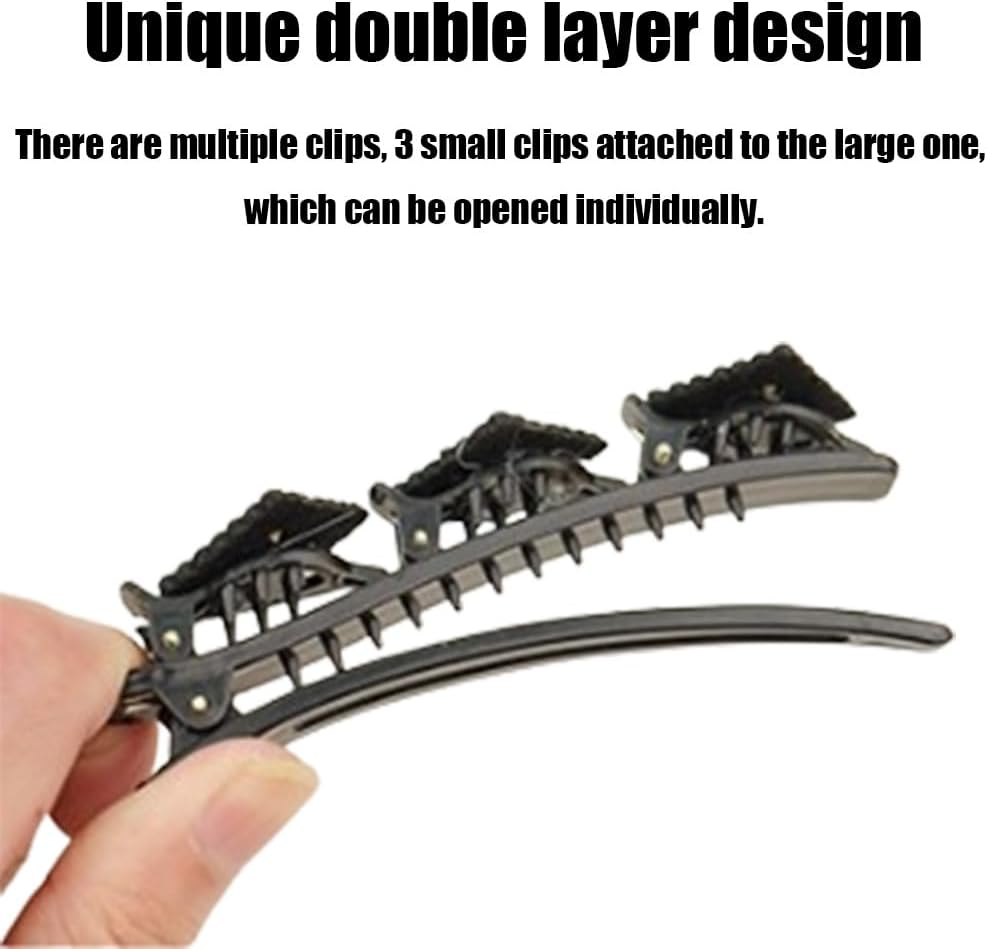 Fc'Noqgn Women'S Hair Clips, 4 Pieces Flower Shaped Girl Hair Clips, Braided Hair Clips with Rhinestones, Braided Hair Clips with Shiny Crystal Stones image number 1