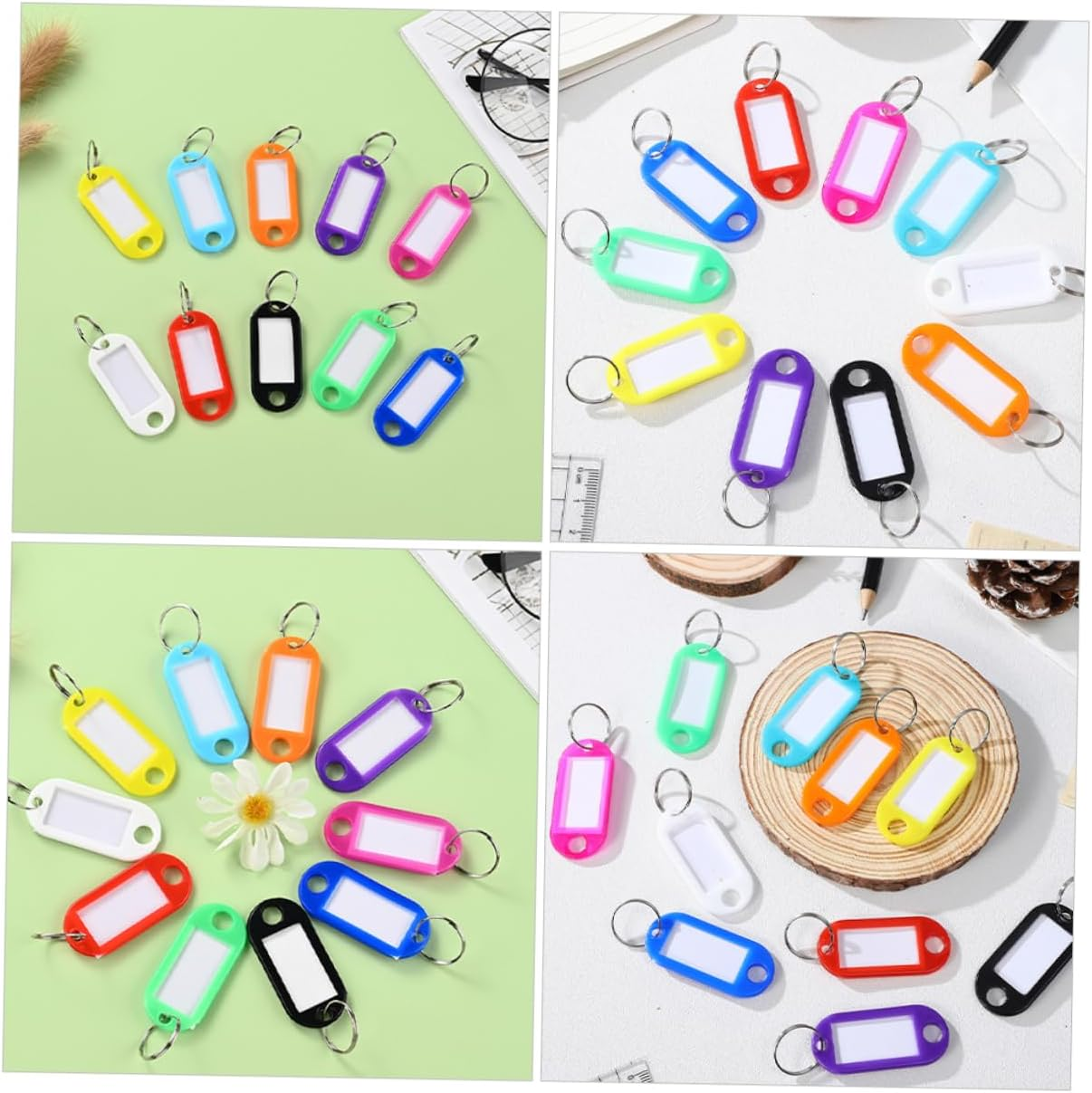 CONGARTENO 200Pcs Cruise Luggage Tags Key Identifiers Compact Key Labels for Home Office Hotel