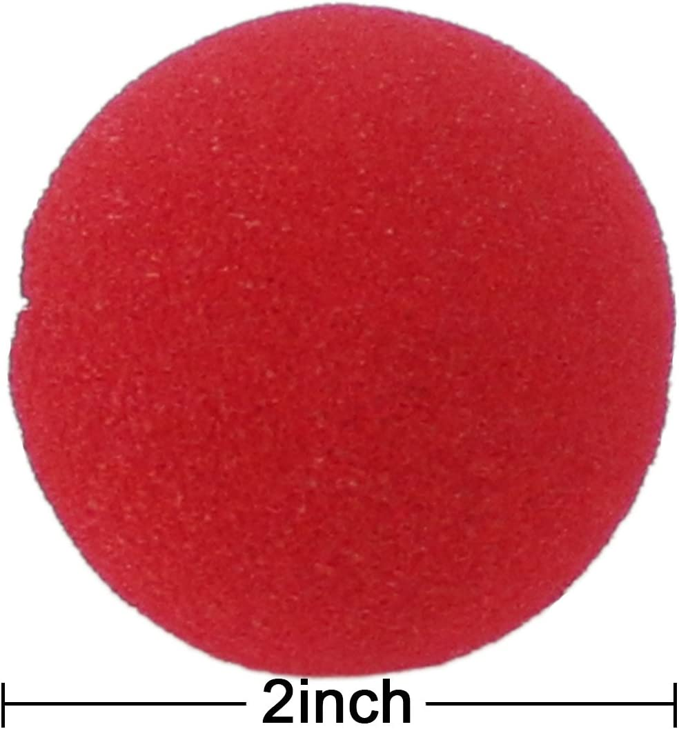 Ogrmar 25PCS Red Circus Clown Nose Christmas Costume Party Cosplay Red Nose Day Halloween Decor (25PCS) image number 1