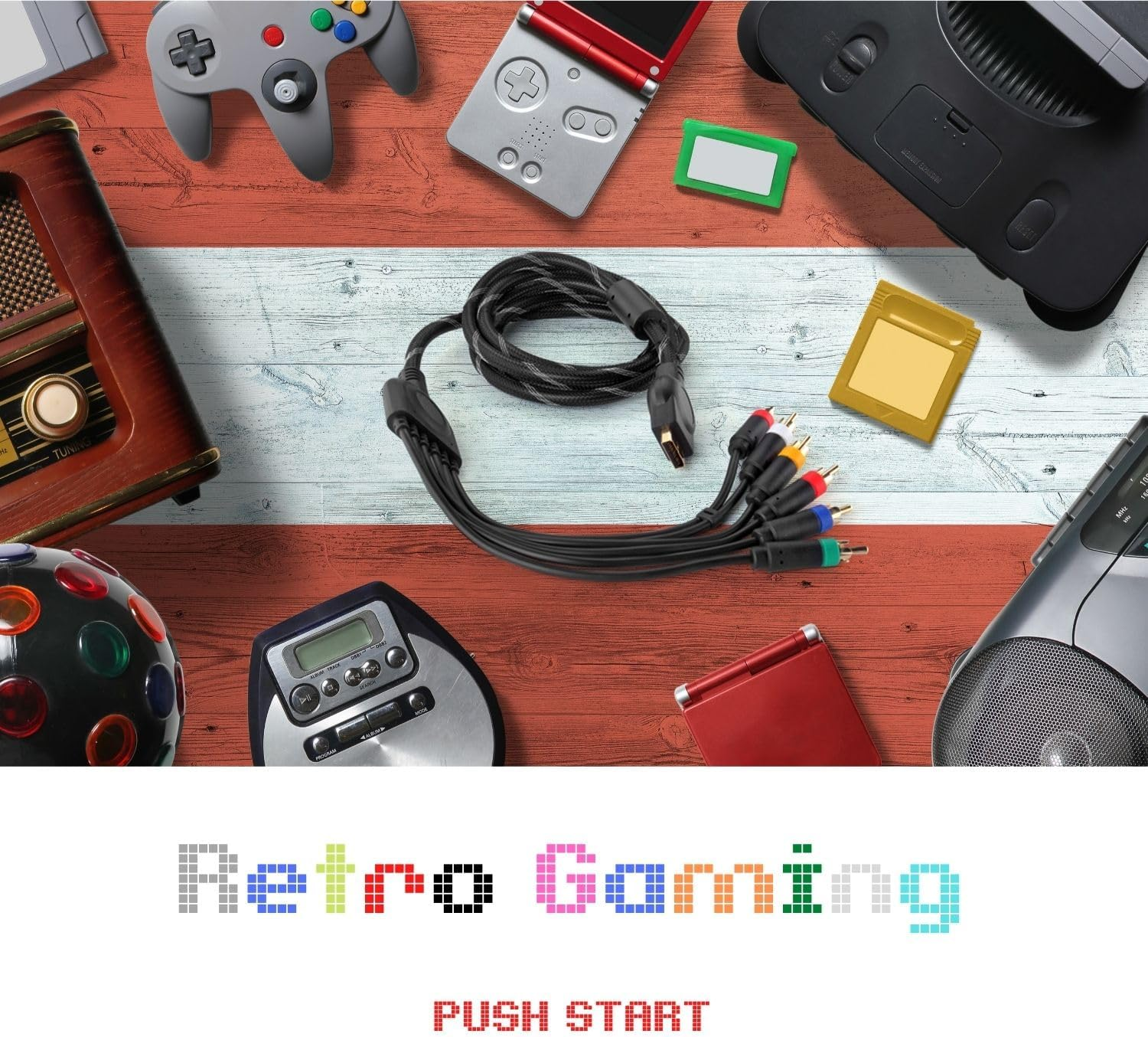 TNP PS3 Component AV Cable (6 Feet) Premium High Resolution HDTV Component RCA Audio Video Cable for Sony Playstation 3 PS3 and Playstation 2 PS2 Gaming Console [Playstation 3] image number 5