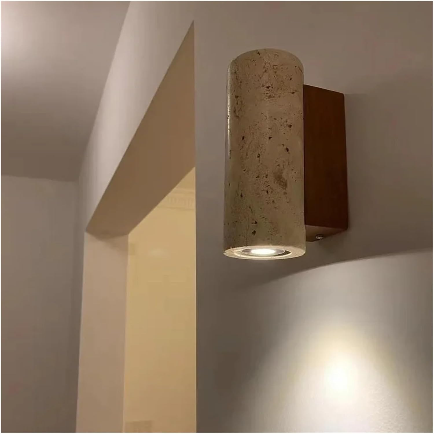 Stone Wall Lamp Sconce Light with up and down Lighting for Living Room Bedroom(B-23Cm) image number 1