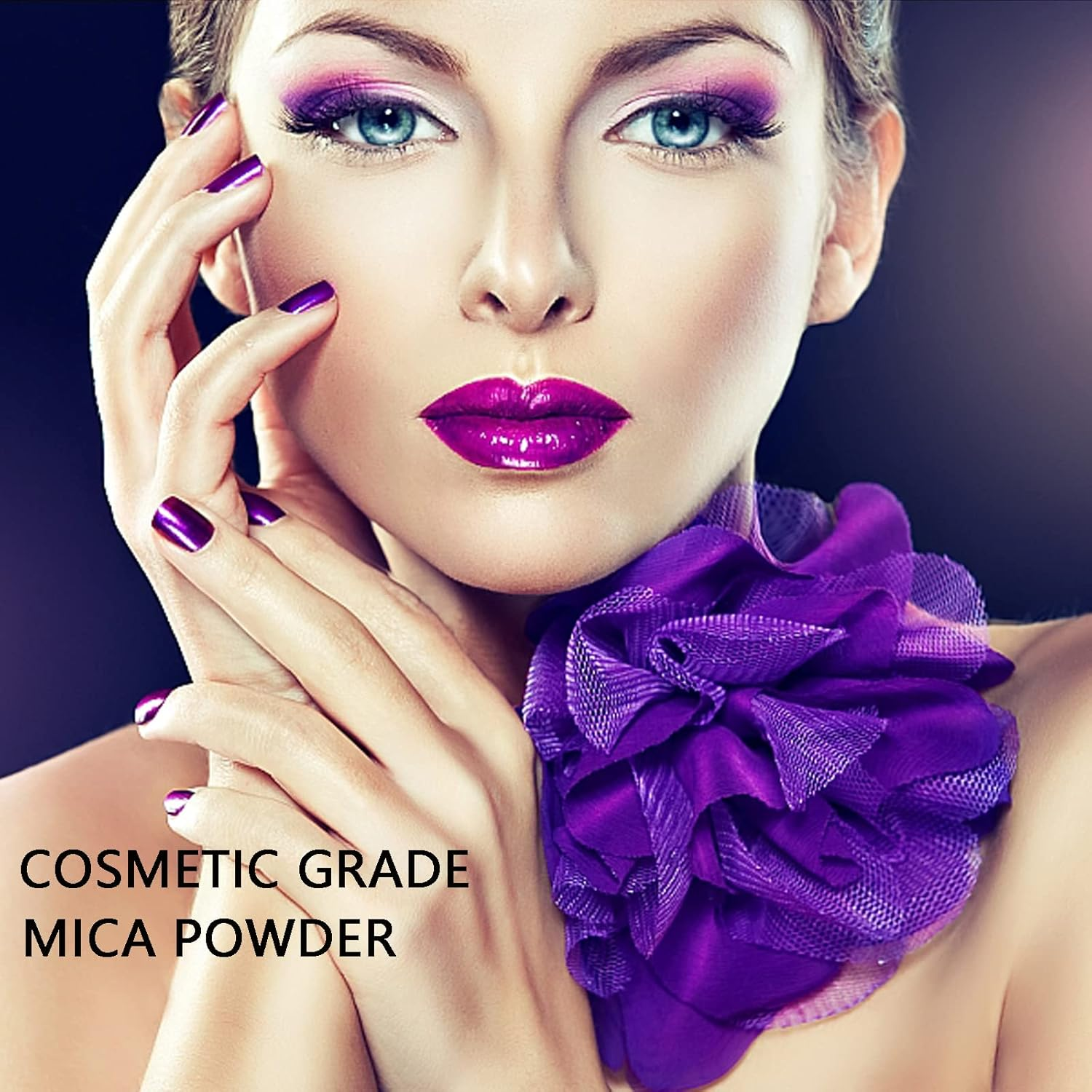 SEISSO Mica Powder 24 Colors X 10G Each Pack, Premium Pigmented Powder for Epoxy Resin, Soap Making, Candle Making, Lip Gloss, Bath Bomb, Acrylic Paints image number 1