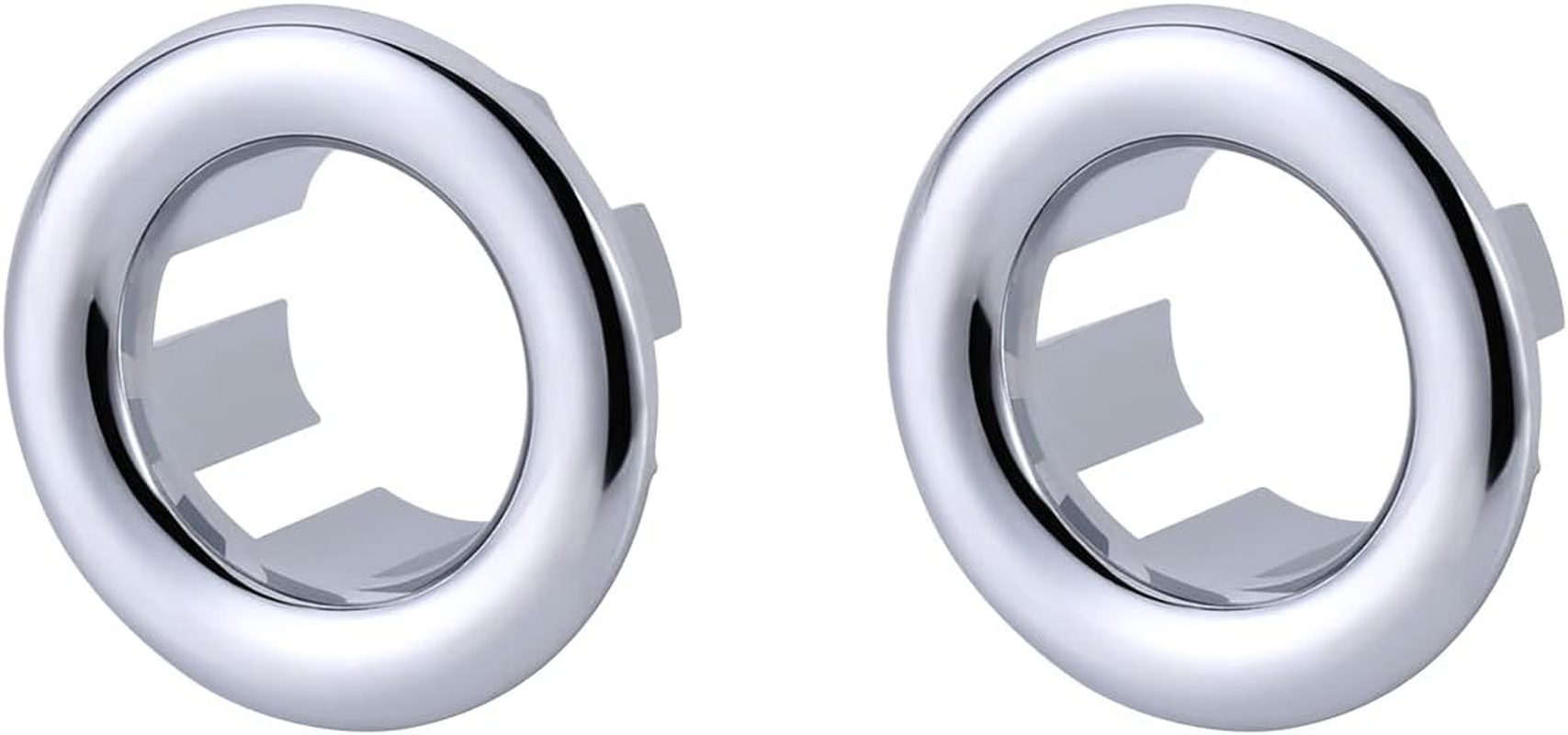 ARCORA 2 Pack Sink Overflow Ring Matte Black Bathroom Kitchen Sink Basin Trim Overflow Cover Hole Insert Cap image number 5