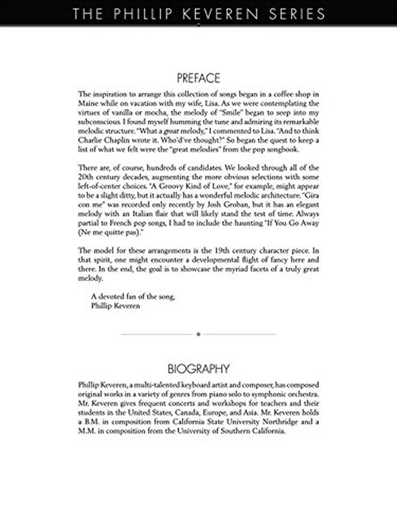 The Great Melodies: the Phillip Keveren Series image number 1