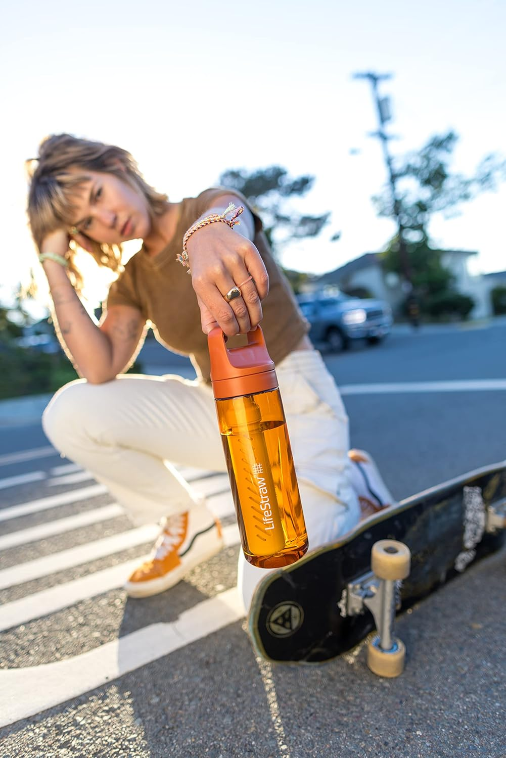 Lifestraw Go 2.0 Water Filter Bottle, Merlot Me Away, 650 Ml Capacity image number 6