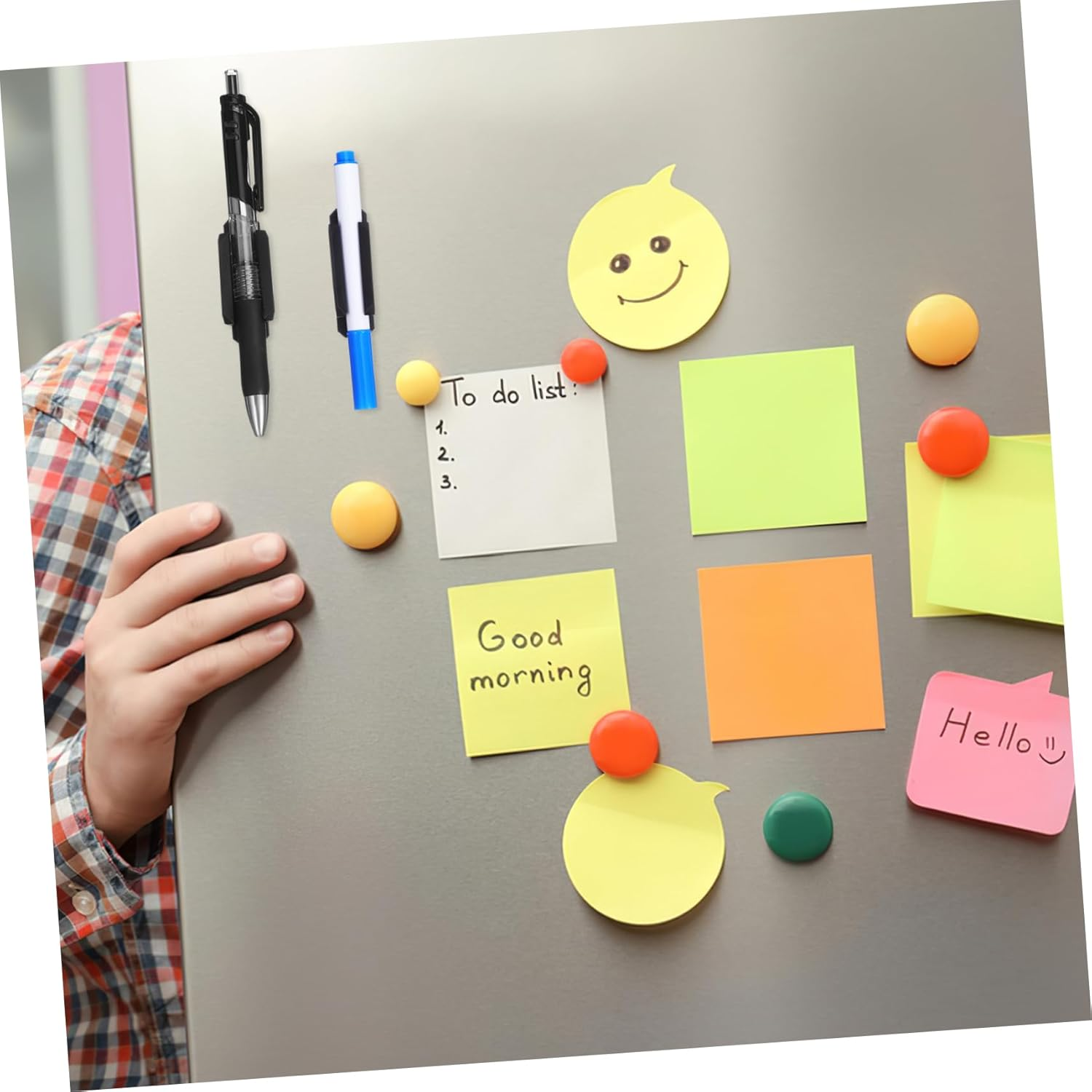 20Pcs Black Silicone Pen Holder Stick on Pen Clips Adhesive Pencil Organizer for Desk Classroom Teacher Accessories Desktop Storage image number 1