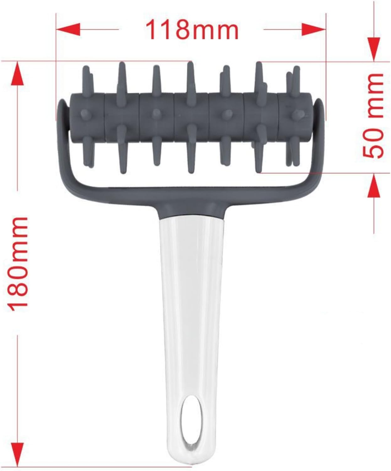 Pizza Dough Docker Roller - Bubble and Blistering Killer Time-Saver for Home Kitchen Pizza Making - Docking Tool Accessory image number 5