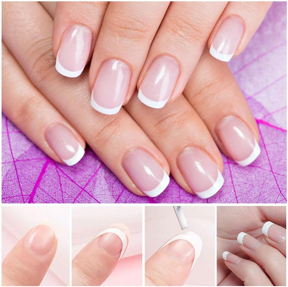 Nail Art Stencils Designs 36 Sheets Nail French Tip Guides Stickers Form Fringe for DIY Decoration Stencil Tools (Clear) image number 4