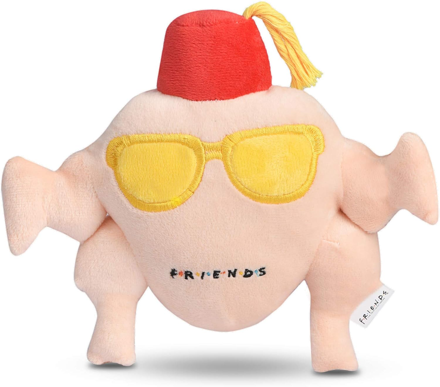 Warner Brothers for Pets Friends TV Show Turkey Head Plush Dog Toy | 12-Inch Cute Squeaky Toy for All Dogs | Stuffed Animal Dog Toys with Squeaker, Friends Thanksgiving Episode image number 4