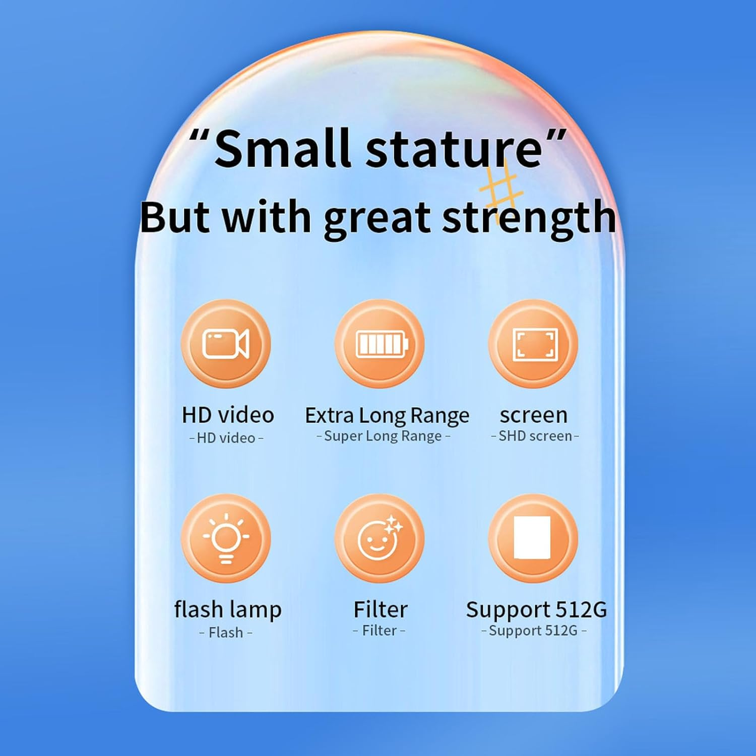 Bewinner Mini Keychain Camera for Students Recording Campus Time, 2MP 1080P HD Compact Vlog Travel Camcorder with Color Screen for Teens, Kids image number 5