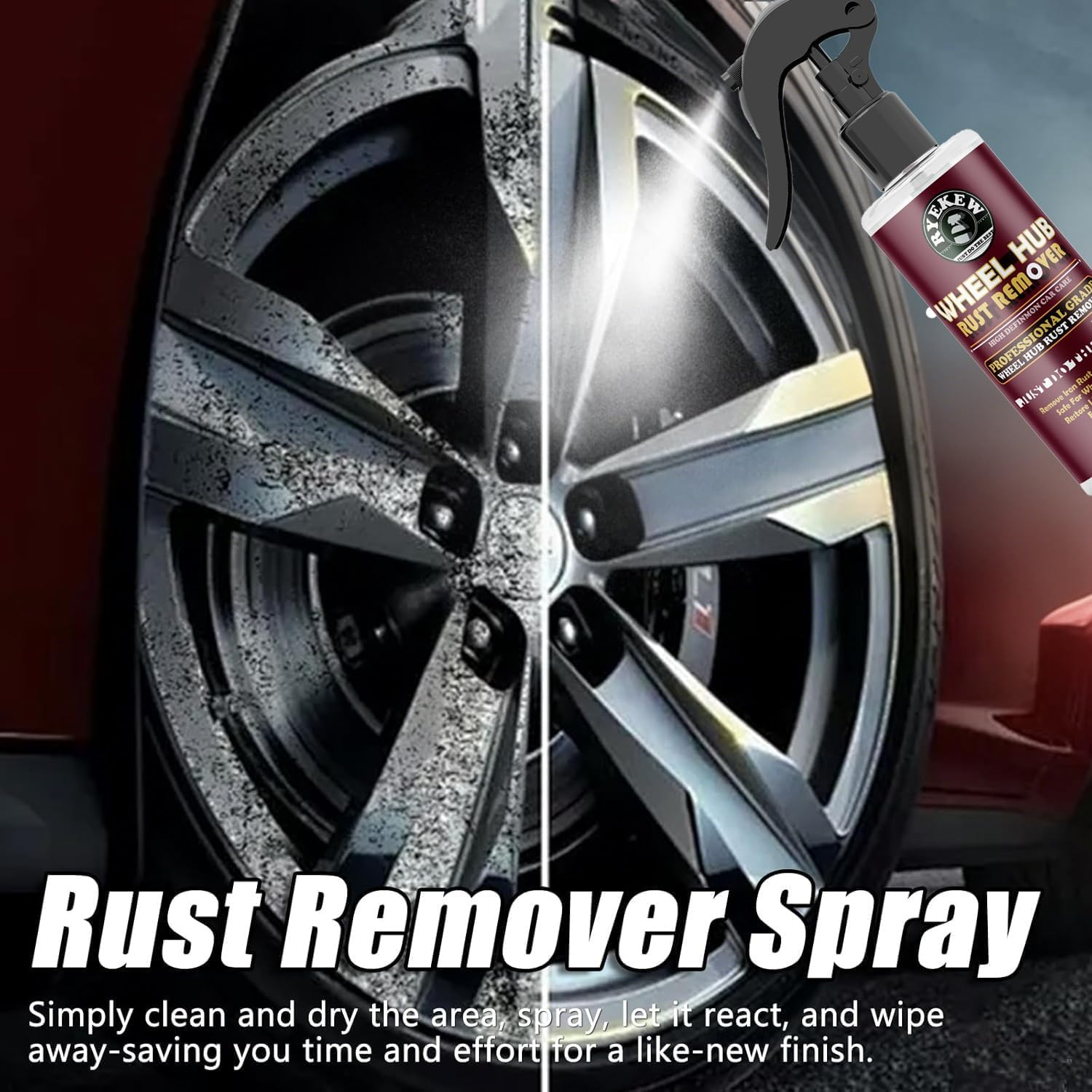 Rust Remover Spray Heavy Duty Metal Cleaner,Fast Acting Heavy Duty Rust Dissolver for Cars, Metal, Tools, Bolts & More Remover 100Ml/3 FL OZ image number 4