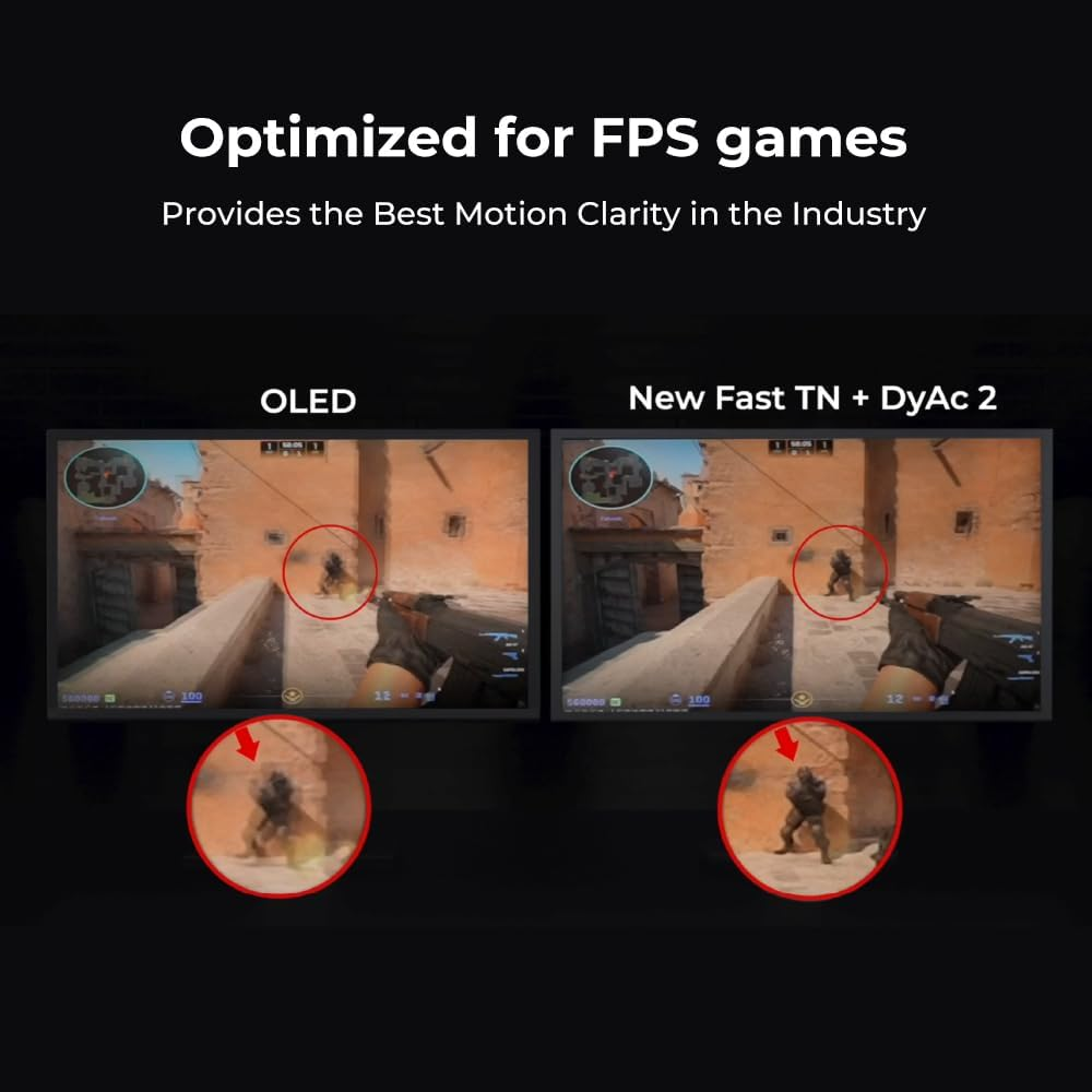 Benq Zowie XL2566X+ 24Inch Fast TN 400Hz Gaming Monitor, Dyac 2,1080P​